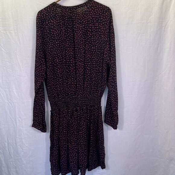 Rails Black Red Hearts Smocked Waist Jasmine Enamoured Mini Dress Medium - Picture 7 of 10
